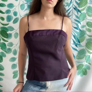 Purple Spaghetti Strap Tank Top
